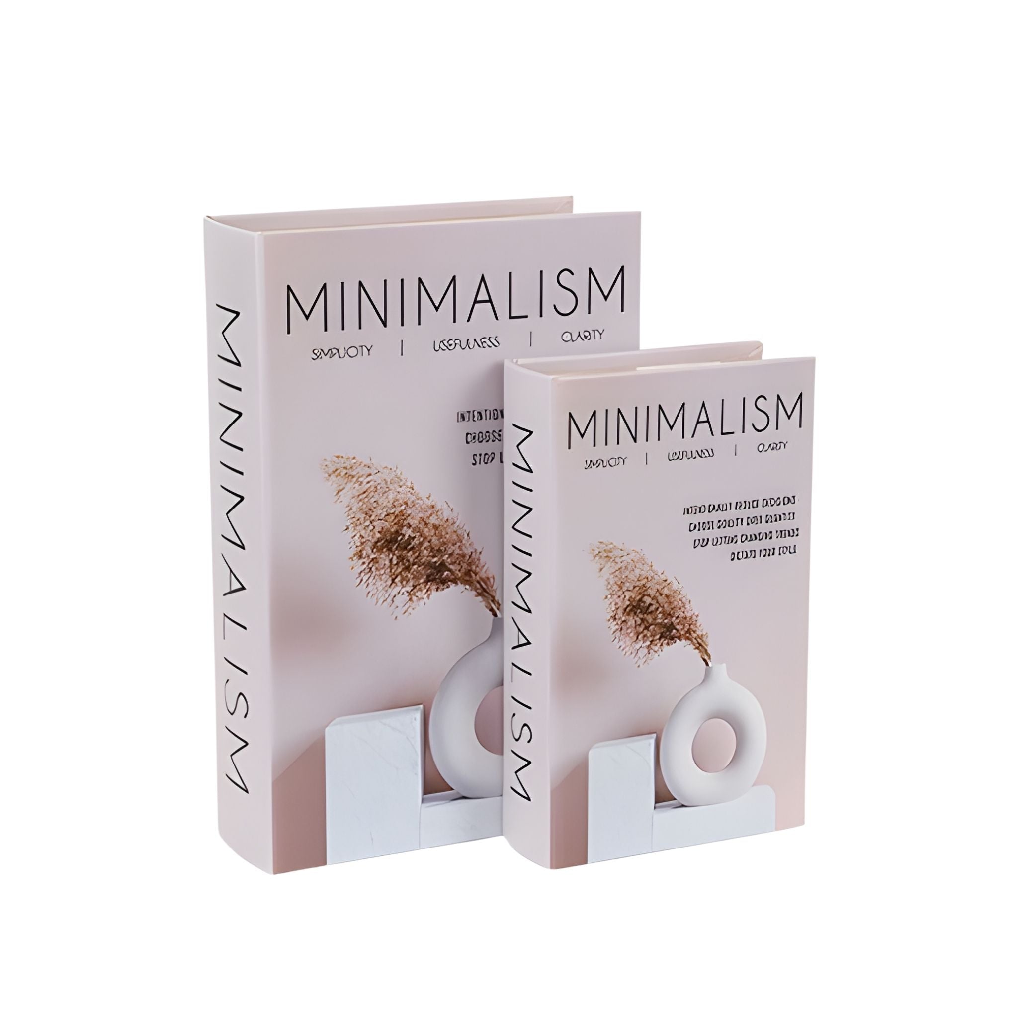 Κουτιά Βιβλία “Minimalism” Σετ 2 σε curated home styling