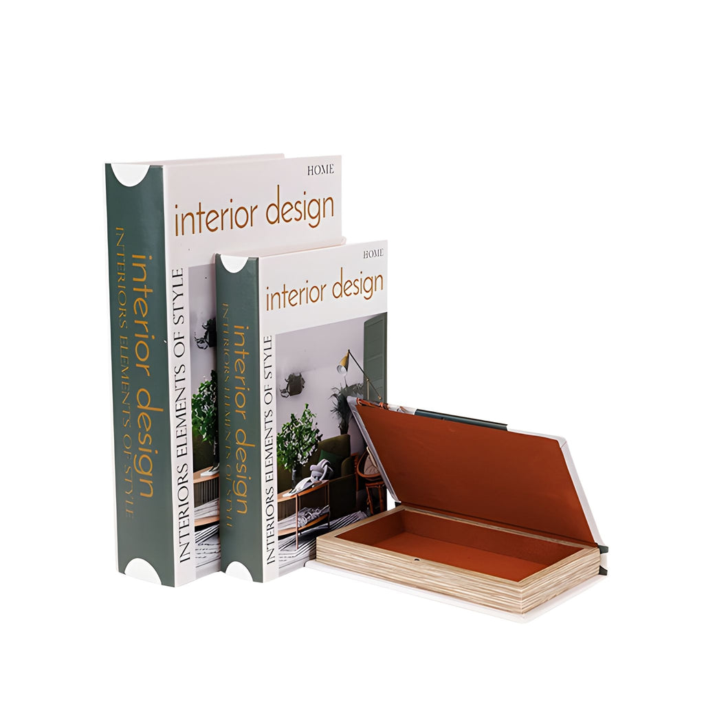Κουτιά Βιβλία “Interior Design” Σετ 3 σε curated home styling