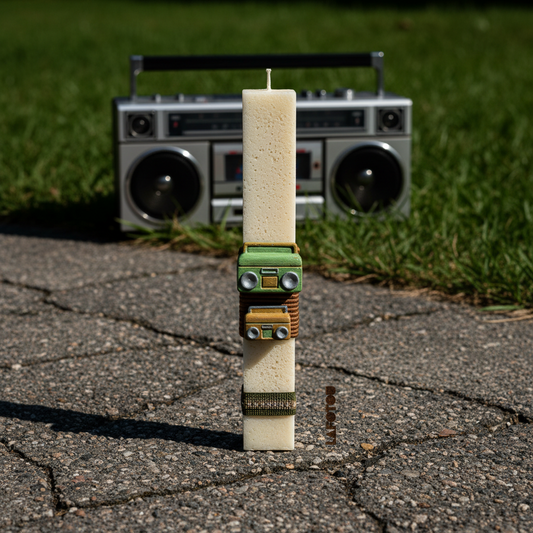 Λαμπάδα χειροποίητη "Music"-LAFOTOU-IDEE | Home & Living Concept Store