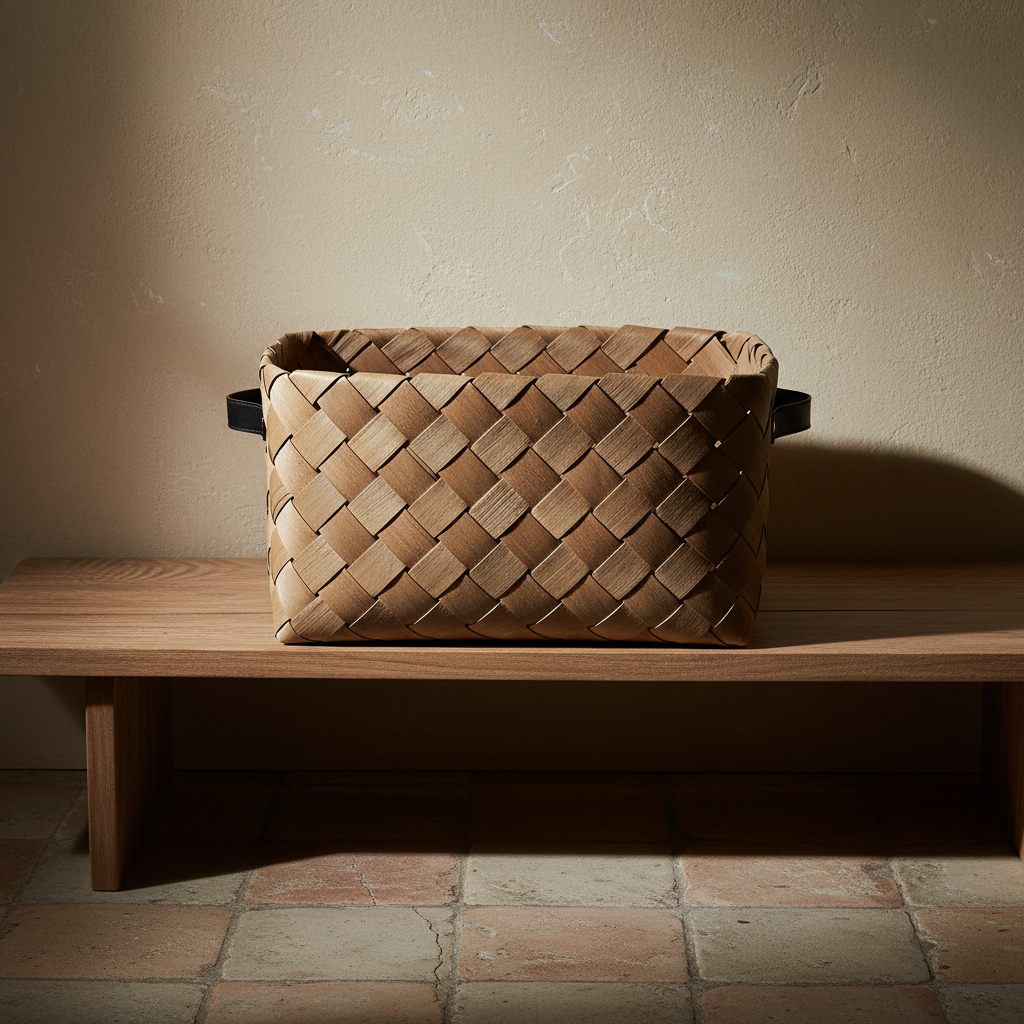 Καλάθια από Chips Ξύλου σε Καφέ Τόνο σε curated home styling