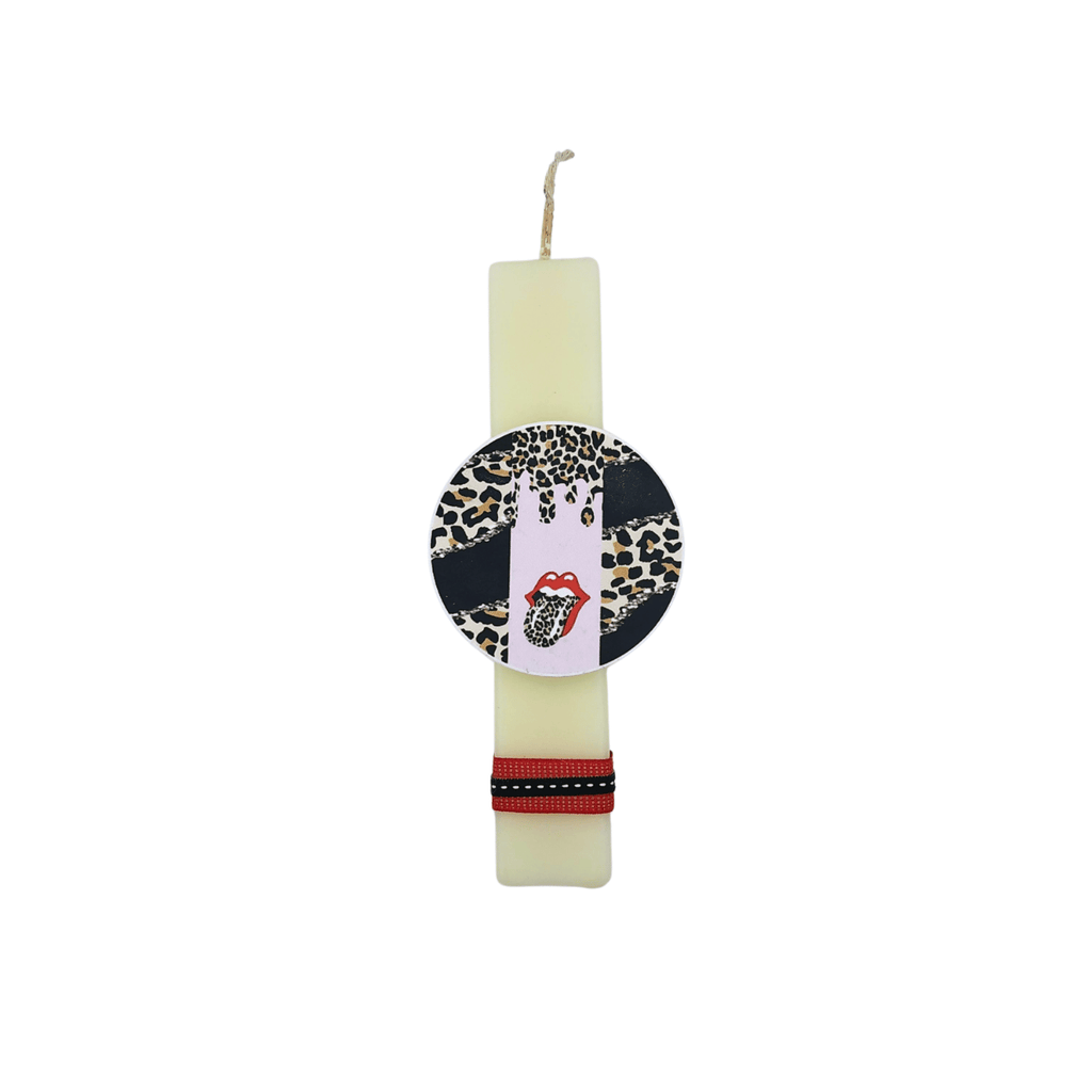Λαμπάδα χειροποίητη "Rolling Stones"-LAFOTOU-IDEE | Home & Living Concept Store