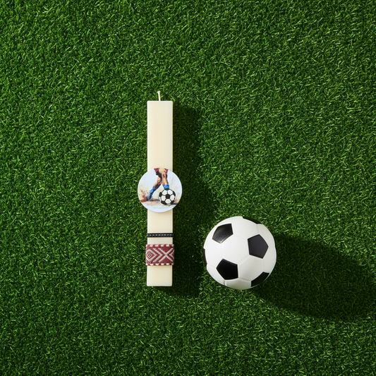 Λαμπάδα χειροποίητη "Football"-LAFOTOU-IDEE | Home & Living Concept Store