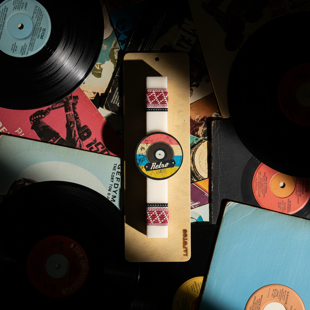 Λαμπάδα χειροποίητη "Retro Music"-LAFOTOU-IDEE | Home & Living Concept Store