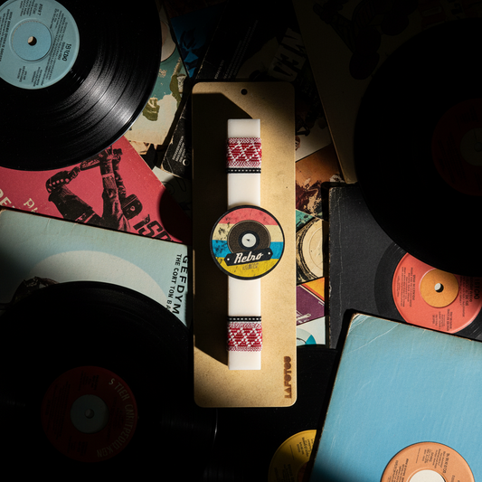 Λαμπάδα χειροποίητη "Retro Music"-LAFOTOU-IDEE | Home & Living Concept Store