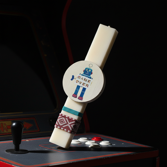 Λαμπάδα χειροποίητη "Game Over"-LAFOTOU-IDEE | Home & Living Concept Store