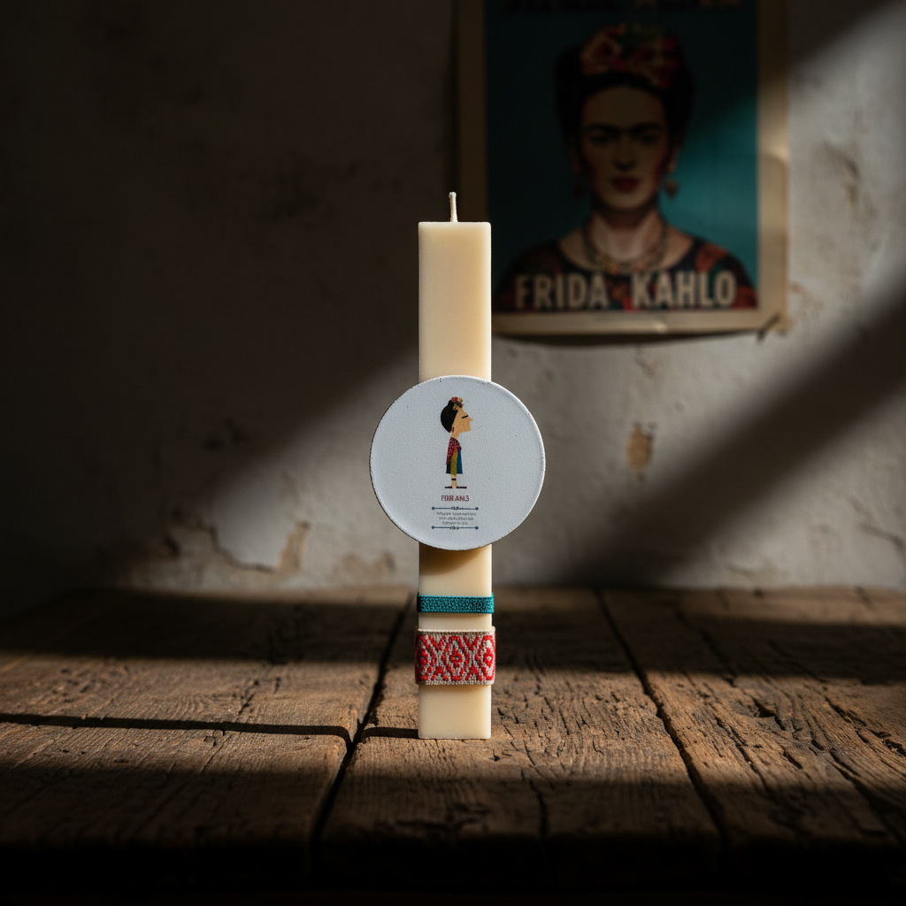 Λαμπάδα χειροποίητη "Frida"-LAFOTOU-IDEE | Home & Living Concept Store