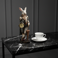Διακοσμητικός Λαγός Μπαρόκ με Ρολόι σε curated home styling