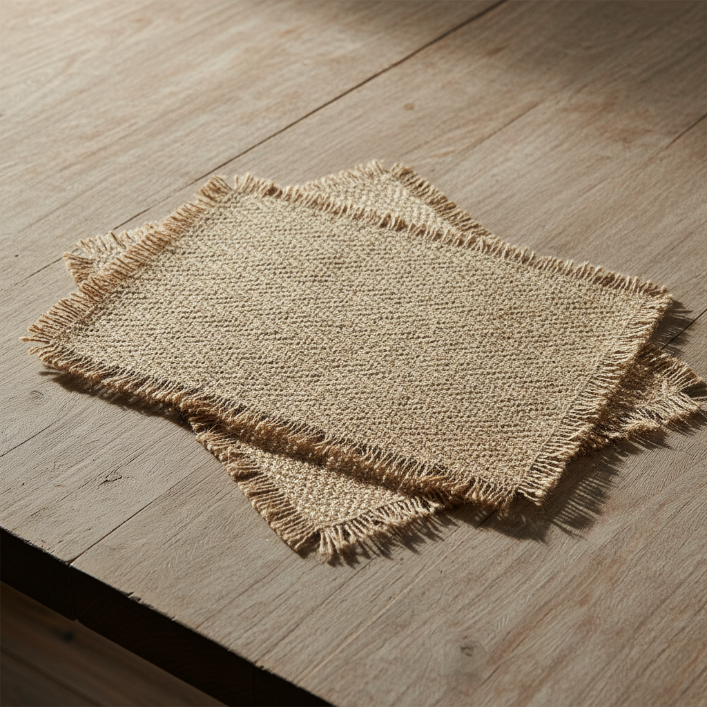 Σουπλά από Γιούτα με Ζακάρ Σχέδιο για table setting