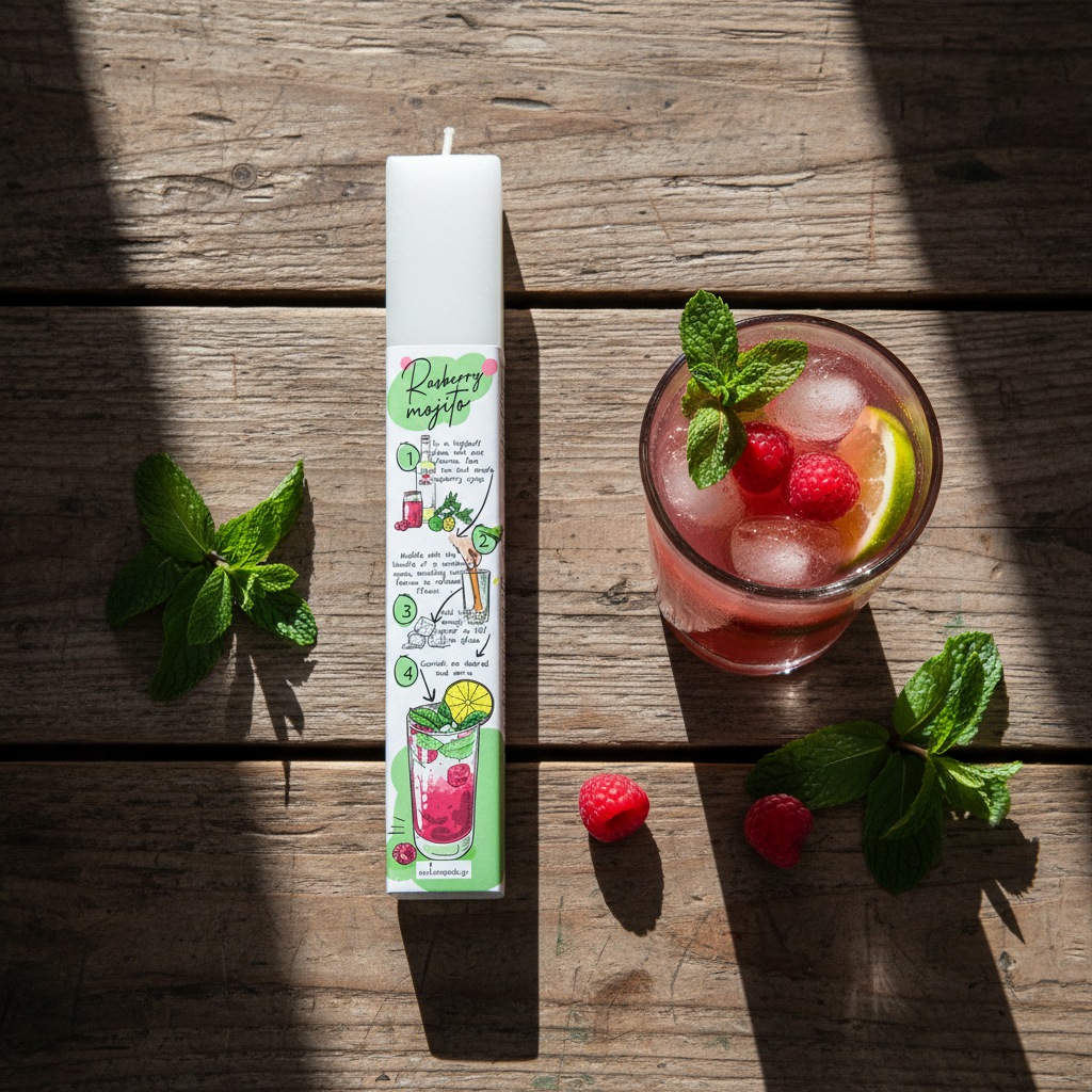 Λαμπάδα χειροποίητη "Mojito"-LAFOTOU-IDEE | Home & Living Concept Store