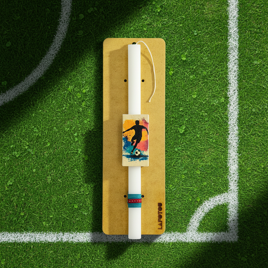 Λαμπάδα χειροποίητη "Football"-LAFOTOU-IDEE | Home & Living Concept Store