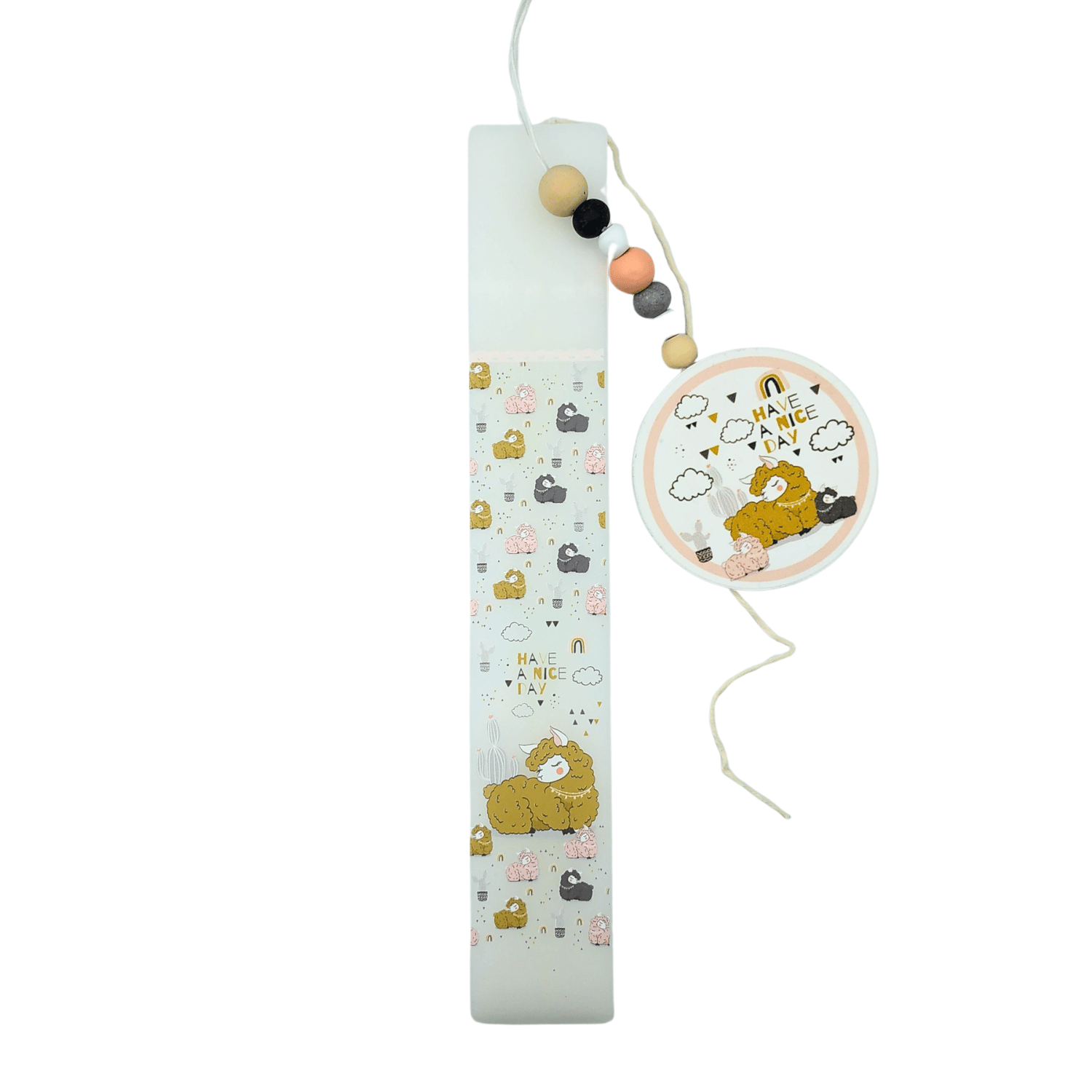 Λαμπάδα χειροποίητη "Have A Nice Day"-LAFOTOU-IDEE | Home & Living Concept Store