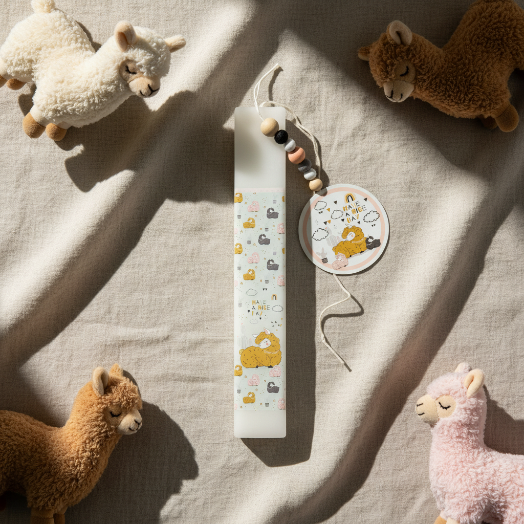 Λαμπάδα χειροποίητη "Have A Nice Day"-LAFOTOU-IDEE | Home & Living Concept Store