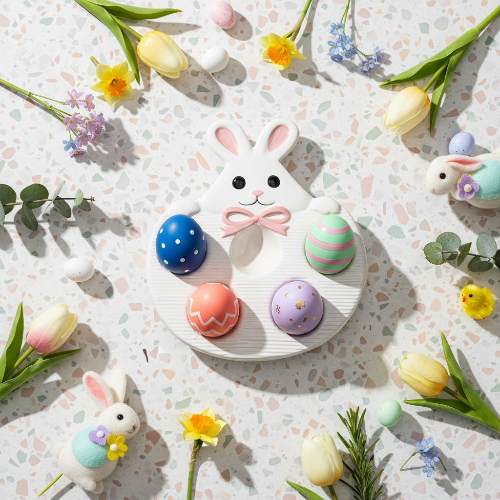 Πασχαλινός δίσκος λαγός για αυγά