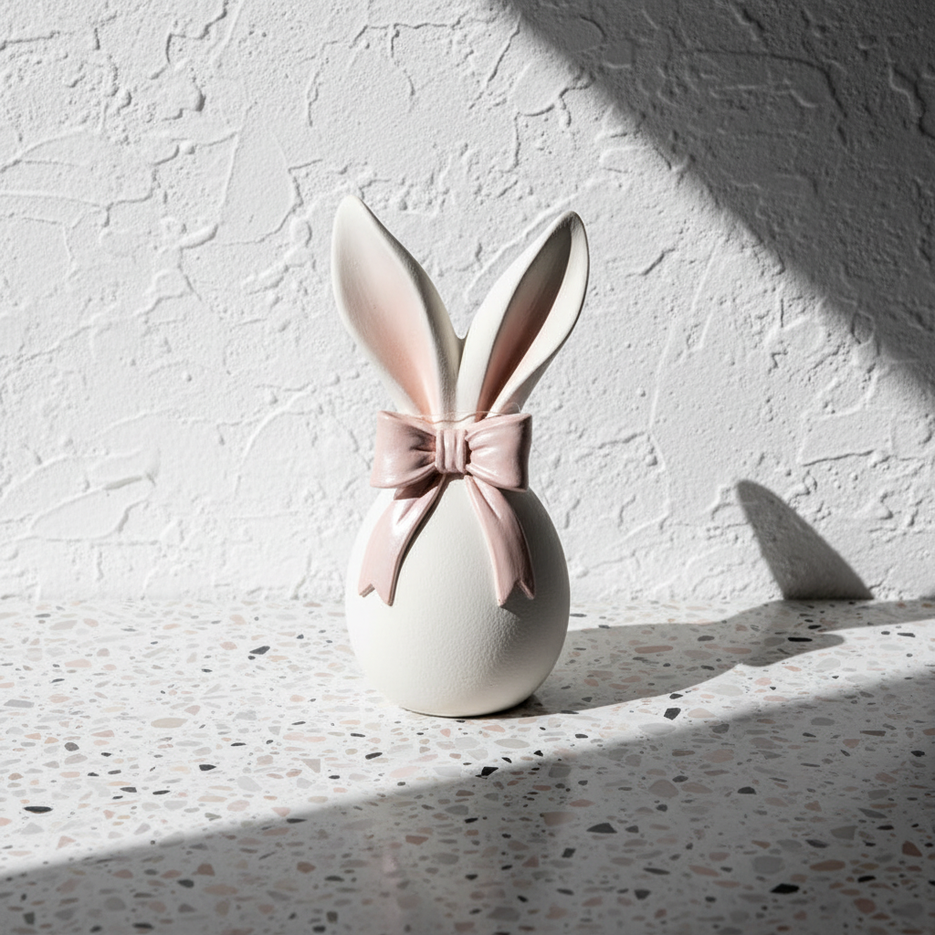 Πασχαλινό αυγό λαγουδάκι με φιόγκο