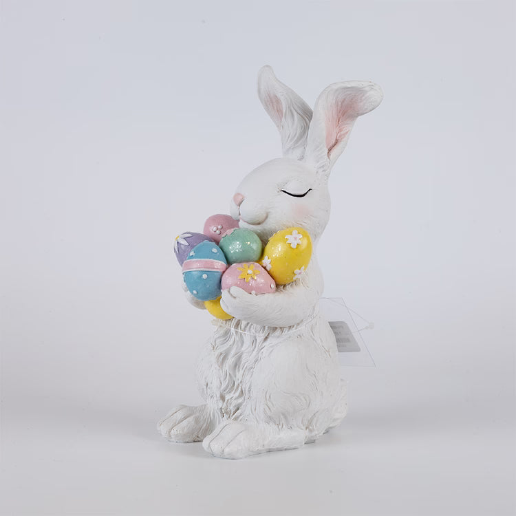 Πασχαλινός λαγός με πολύχρωμα αυγά