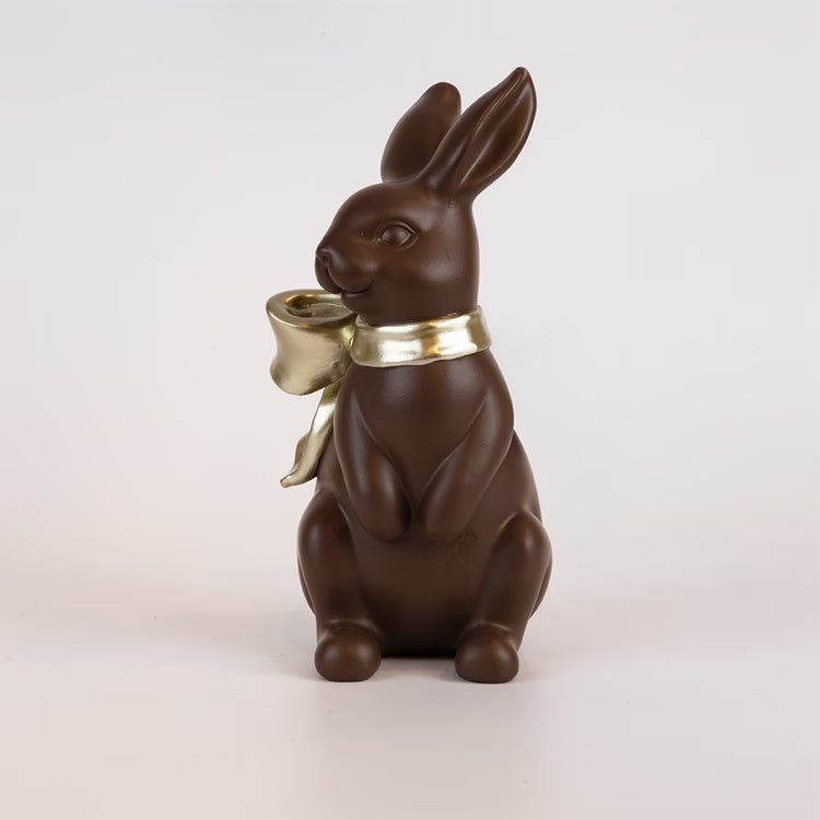 Πασχαλινός λαγός με χρυσό φιόγκο