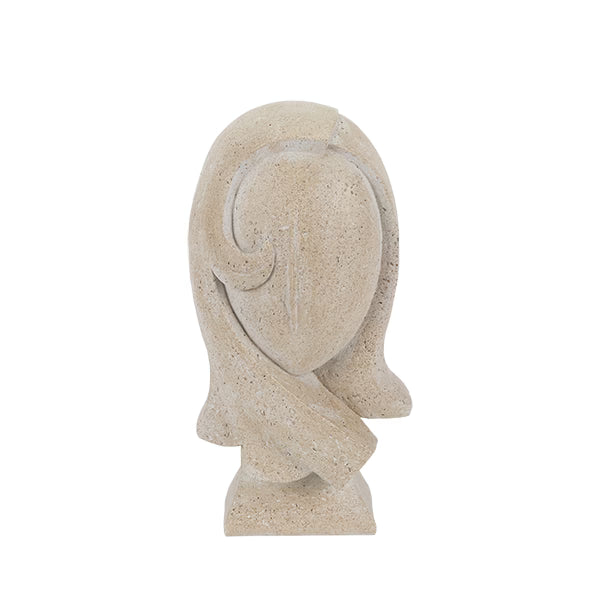 Μπεζ γυναικεία διακοσμητική φιγούρα για modern decor