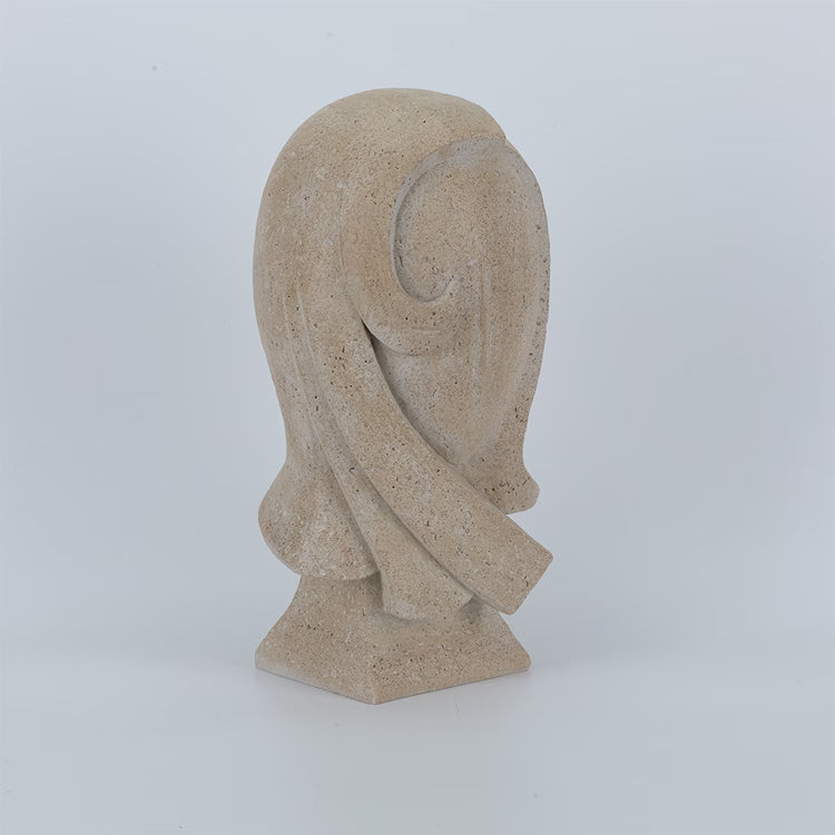 Μπεζ γυναικεία διακοσμητική φιγούρα για modern decor