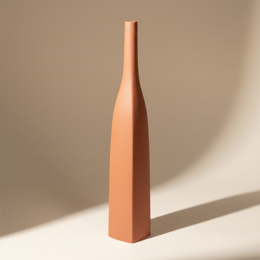 Πορσελάνινο βάζο terracotta για earthy elegant διακόσμηση