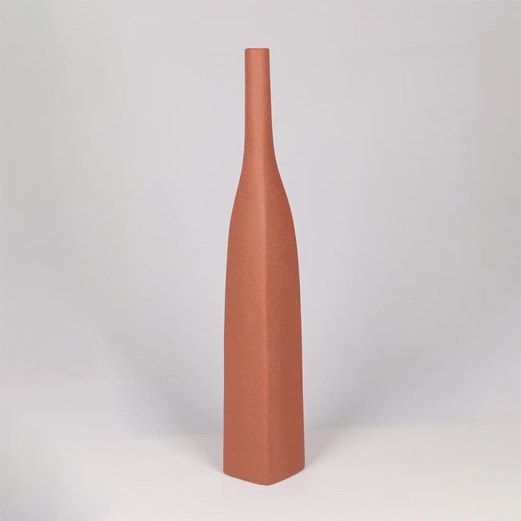Terracotta πορσελάνινο βάζο για organic modern χώρο