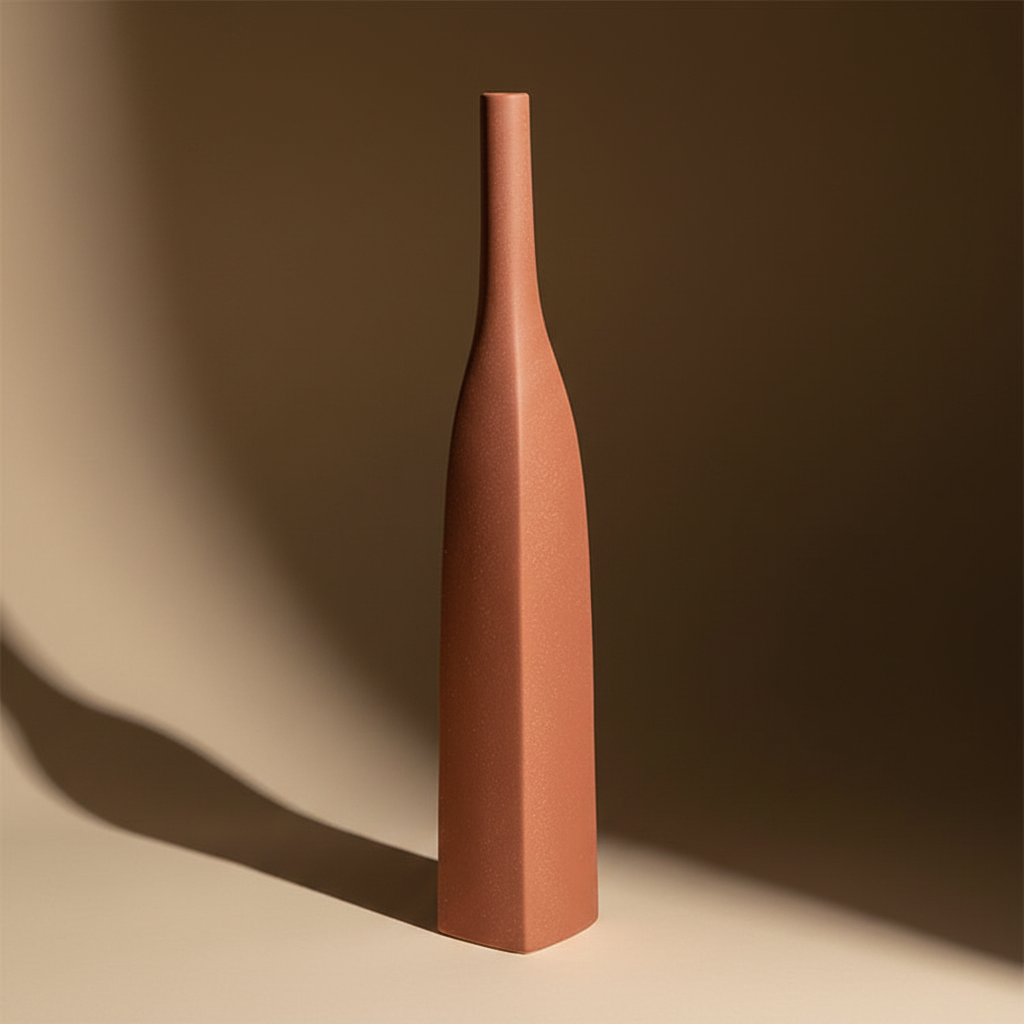 Terracotta πορσελάνινο βάζο για organic modern χώρο