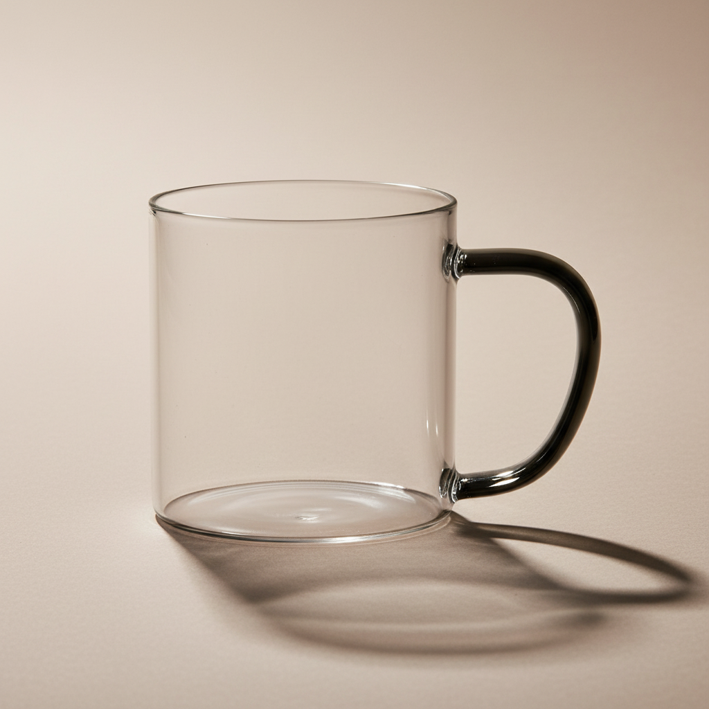 Γυάλινη κούπα Peter Black για minimal Nordic coffee setup