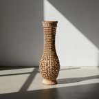 Επιδαπέδιο Βάζο Rattan “Gucre” για διακοσμητική σύνθεση