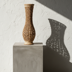 Επιδαπέδιο Βάζο Rattan “Gucre” για διακοσμητική σύνθεση