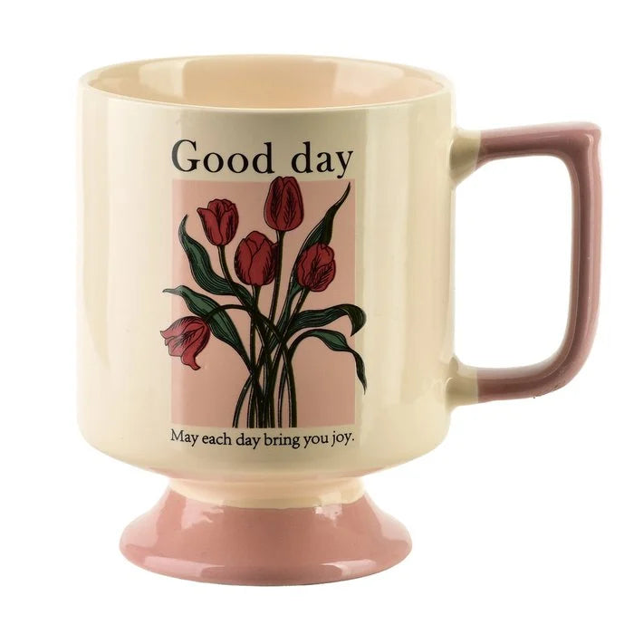 Κεραμική κούπα Rejka με πόδι για playful coffee styling - λεπτομέρεια προϊόντος