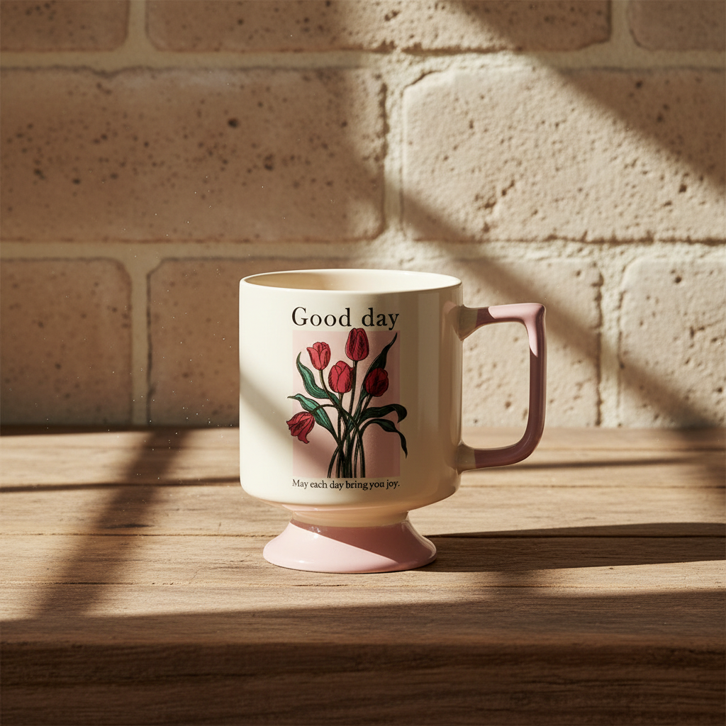 Κεραμική κούπα Rejka με πόδι για playful coffee styling - λεπτομέρεια προϊόντος
