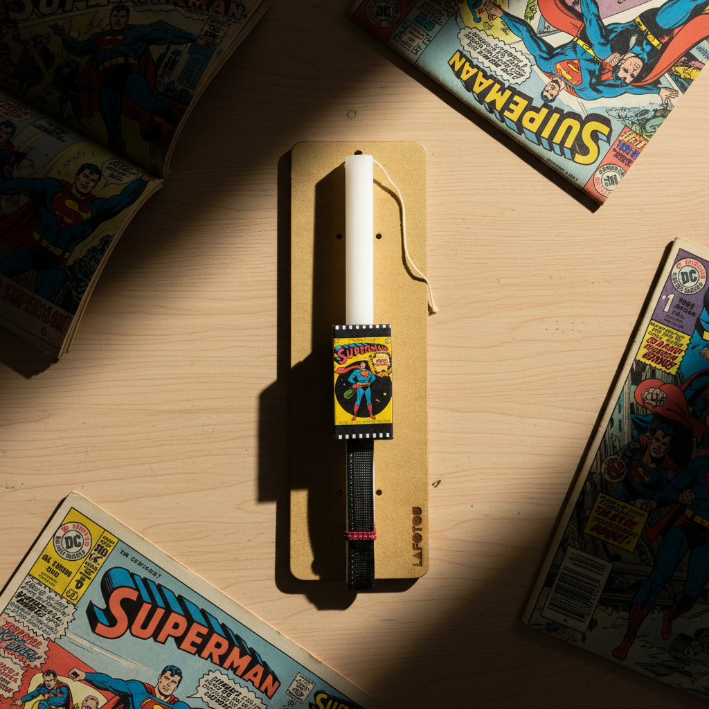 Λαμπάδα χειροποίητη "Superman"-LAFOTOU-IDEE | Home & Living Concept Store