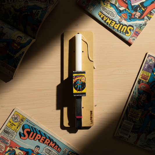 Λαμπάδα χειροποίητη "Superman"-LAFOTOU-IDEE | Home & Living Concept Store