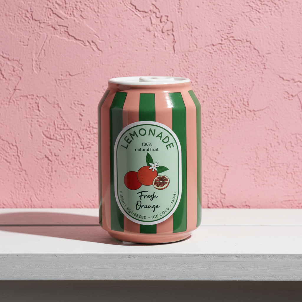 Κεραμικό Βαζάκι “Lemonade” με playful pop art αισθητική