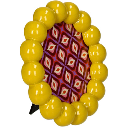 Κορνίζα Beads κίτρινη