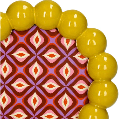 Κορνίζα Beads κίτρινη