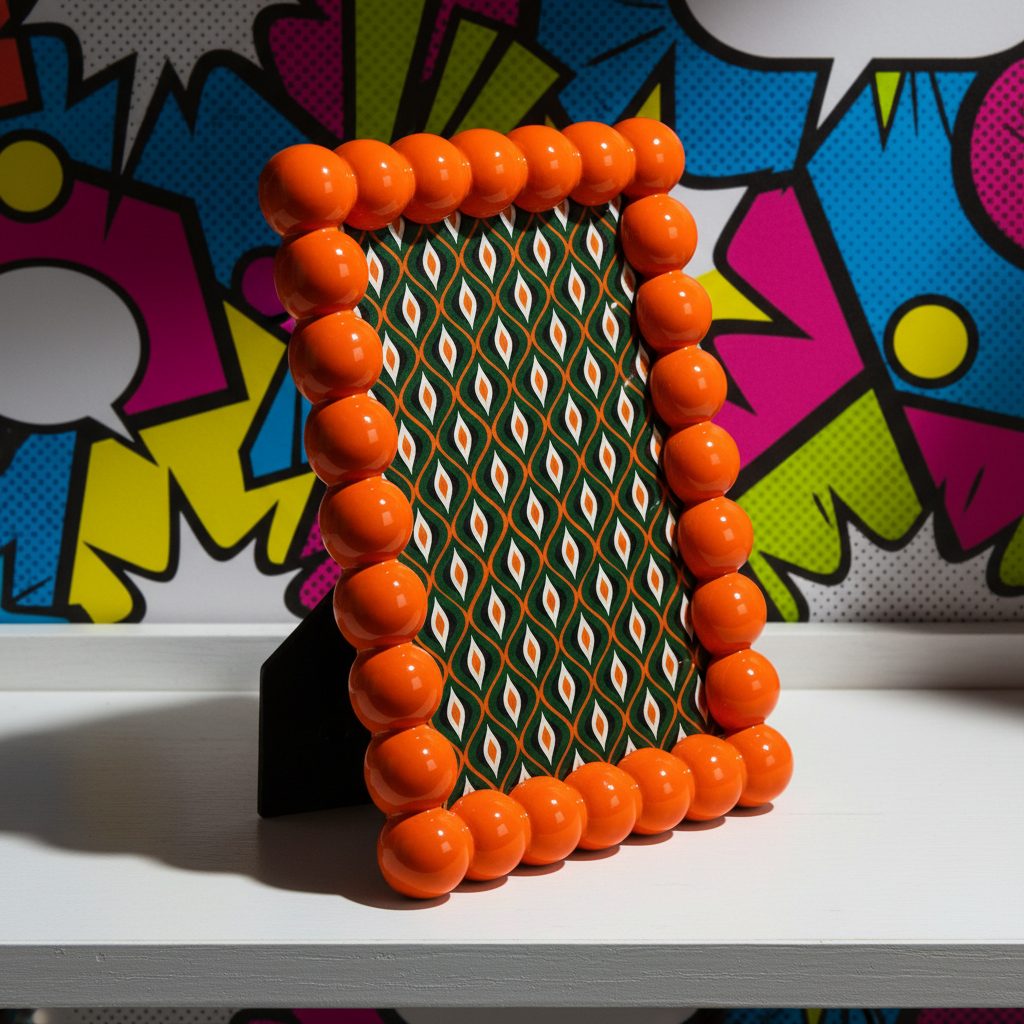 Κορνίζα Beads πορτοκαλί-KARE-IDEE | Home & Living Concept Store