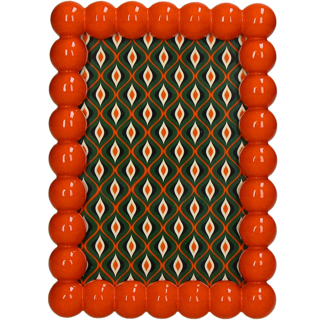 Κορνίζα “Beads” σε Πορτοκαλί Τόνο για φωτογραφία και shelf styling