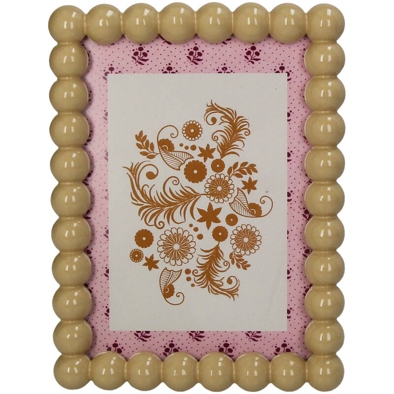 Κορνίζα Beads μπεζ-KARE-IDEE | Home & Living Concept Store