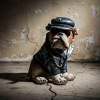 Διακοσμητικός Κουμπαράς “Punk Dog” με playful pop art αισθητική