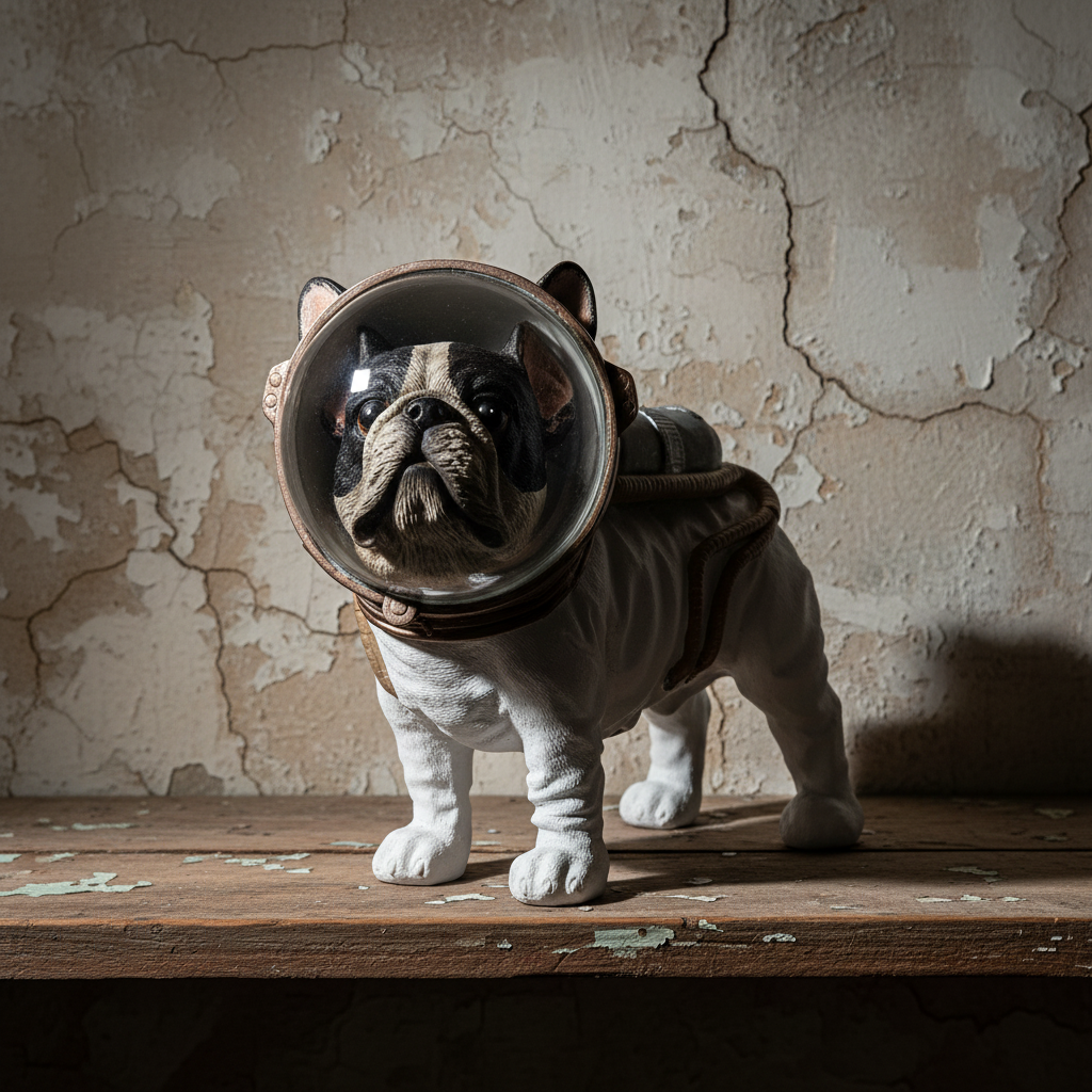 Επιτραπέζιο Διακοσμητικό “Space Dog” με playful pop art αισθητική