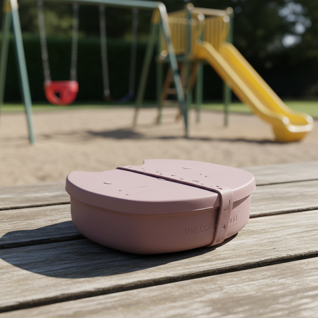 Lunchbox σιλικόνης "Pippa the cat" για βρεφικό ή παιδικό δωμάτιο