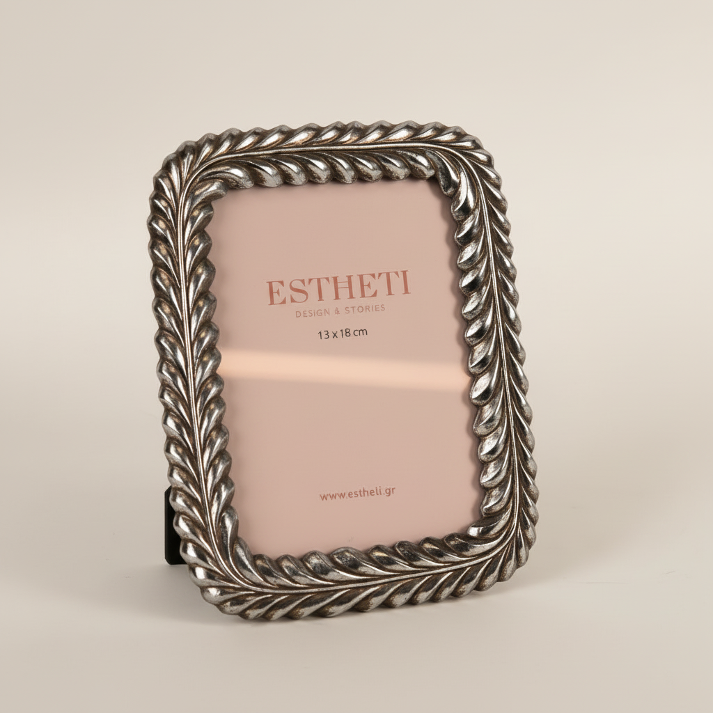Κορνίζα ασημί-ESTHETI-IDEE | Home & Living Concept Store