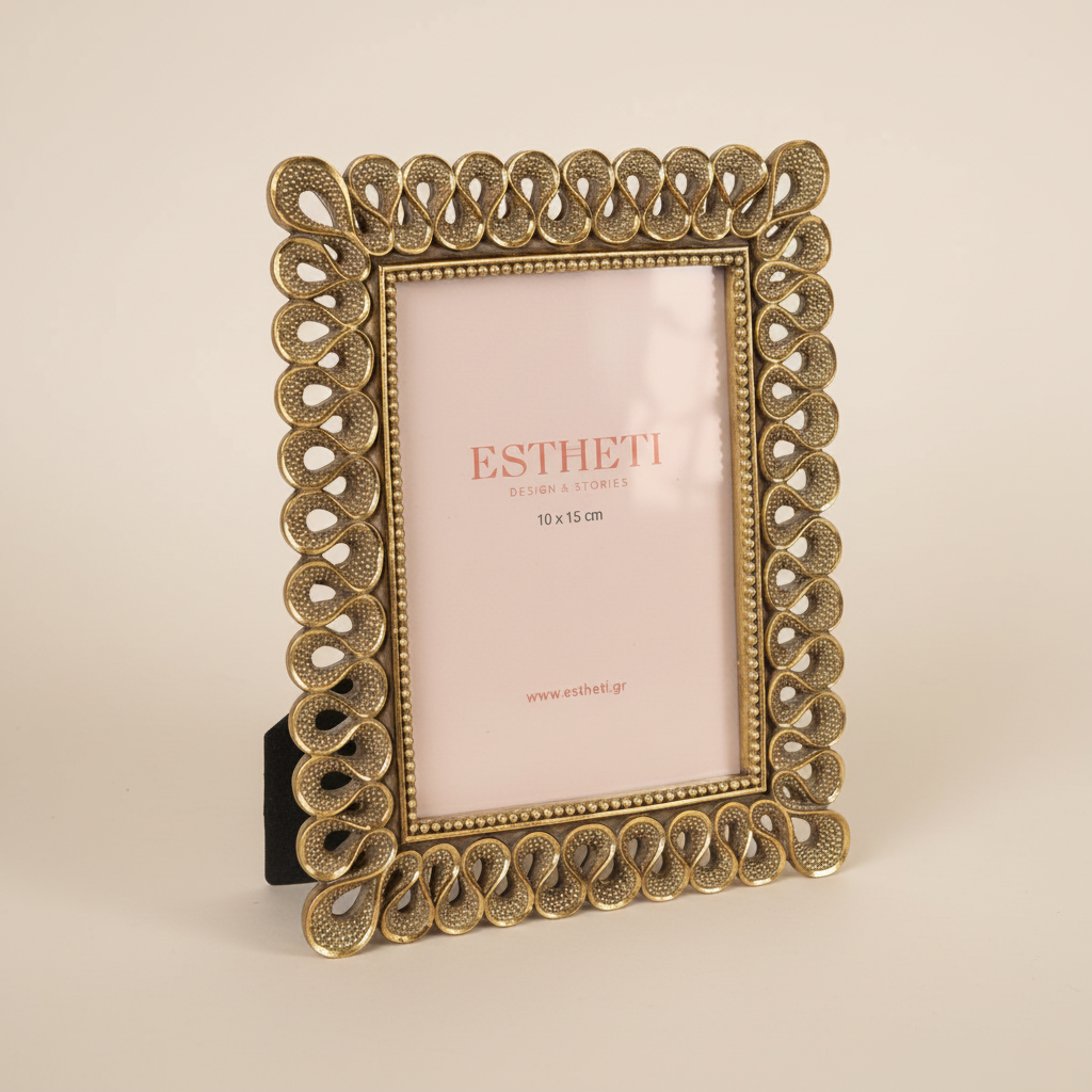 Κορνίζα χρυσή-ESTHETI-IDEE | Home & Living Concept Store