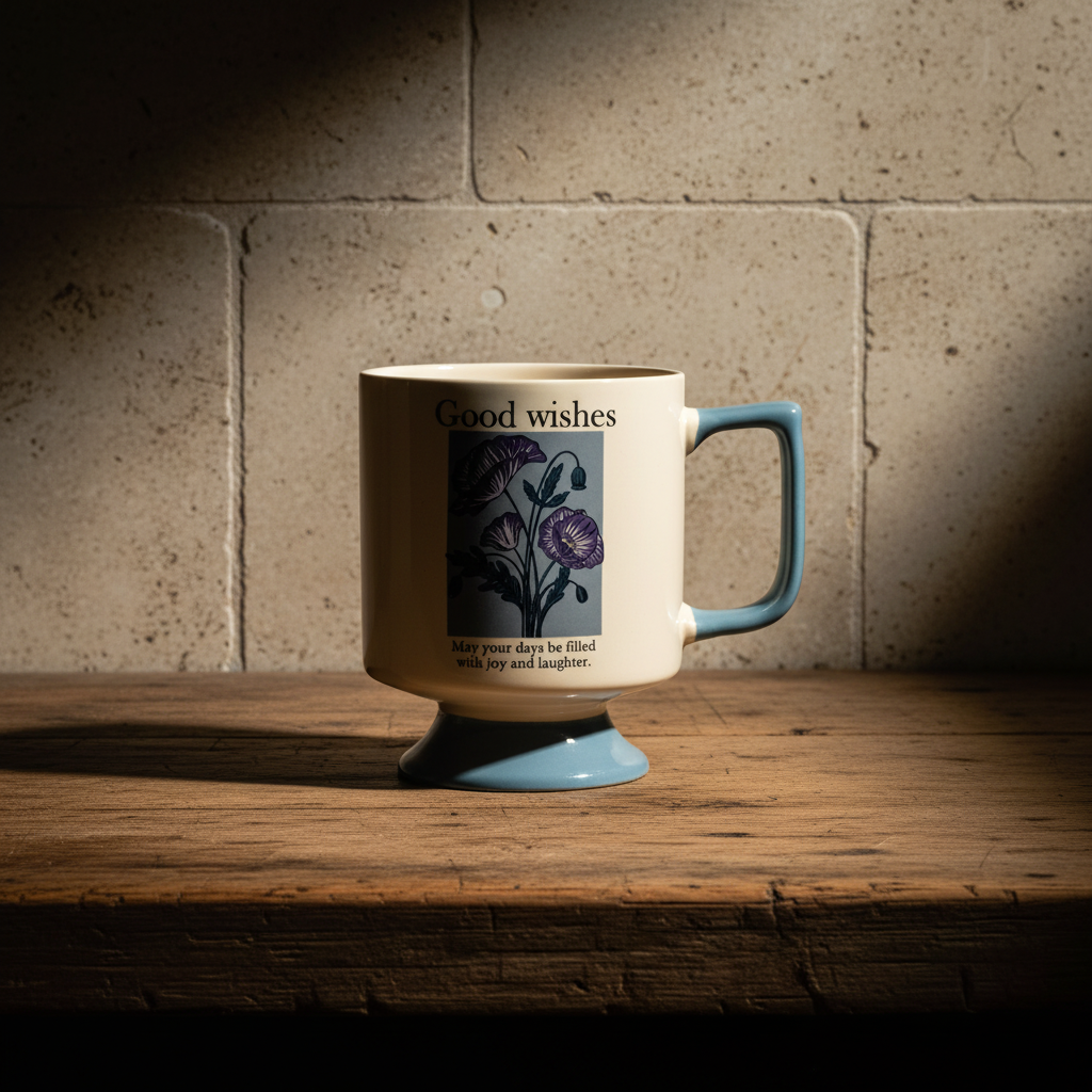 Κεραμική κούπα Rejka με πόδι για playful coffee styling - λεπτομέρεια προϊόντος