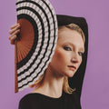 Βεντάλια Serenity Medium Μαύρο & Λευκό