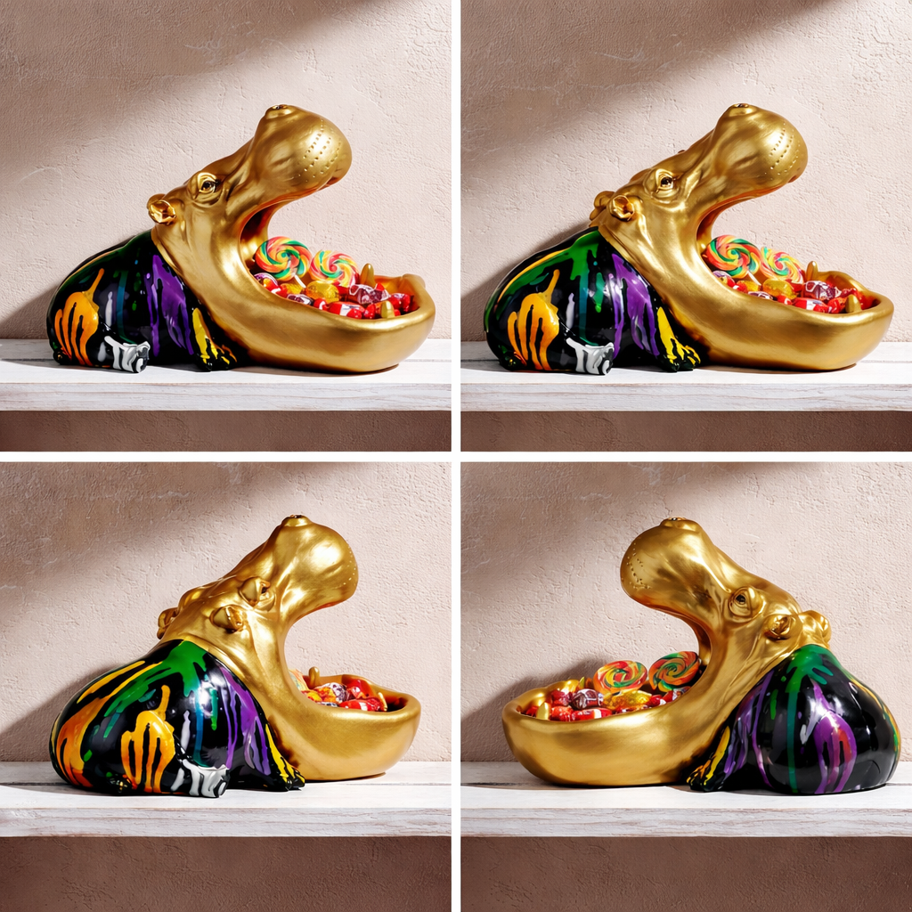 Επιτραπέζιο Διακοσμητικό “Hungry Hippo” με playful pop art αισθητική