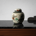Κινέζικο Πορσελάνινο Ginger Jar Αντίκα με Καπάκι - vintage διακοσμητικό αντικείμενο IDEE