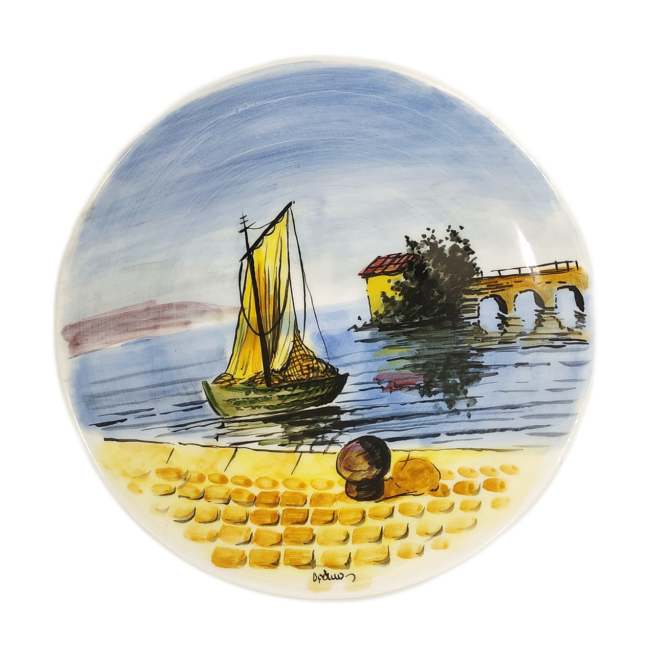Πιάτο κεραμικό χειροποίητο-IDEE ANTIQUES-IDEE | Home & Living Concept Store
