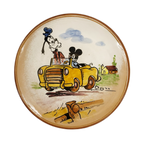 Χειροποίητο Κεραμικό Πιάτο Disney Χατζηγιάννης 1023 - vintage διακοσμητικό αντικείμενο IDEE