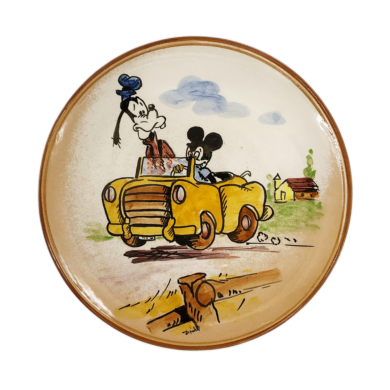 Πιάτο κεραμικό χειροποίητο Disney-IDEE ANTIQUES-IDEE | Home & Living Concept Store